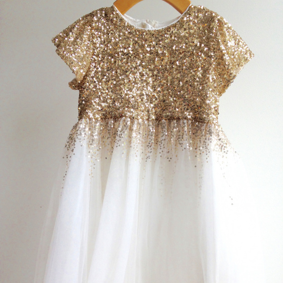 WILD & GORGEOUS Other - WILD & GORGEOUS Gold Sequin Degas Moon Dress 7